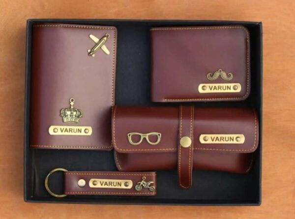 Customized name 4 in 1 wallet combo (wallet sunglass cover passport cover key ring)
